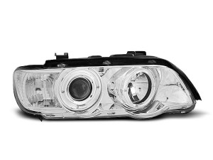 Koplampen | geschikt voor BMW | X5 00-03 5d suv. E53 | H7 / H1 | Angel Eyes chroom