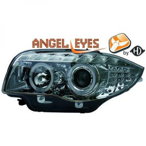 Koplampen | geschikt voor BMW | 1-serie 04-07 5d hat. E87 / 1-serie 07-11 5d hat. E87 LCI / 1-serie 07-12 3d hat. E81 / 1-serie Cabrio 08-11 2d cab. E88 / 1-serie Coupé 07-11 2d cou. E82 | H1 + H1 | chroom