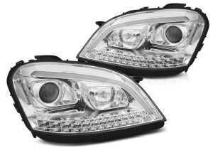 Koplampen | geschikt voor Mercedes-Benz | M-klasse 05-08 5d suv. W164 | LED | Dynamic Turn Signal | Tube Light chroom