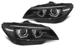 Koplampen | geschikt voor BMW | Z4 Roadster 09-13 2d cab. E89 | Xenon | REAL DRL | 3D LED Angel Eyes | Dynamic Turn Signal | zwart