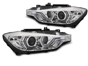 Koplampen | geschikt voor BMW | 3-serie 12-15 4d sed. F30 / 3-serie Touring 12-15 5d sta. F31 | XENON | 3D LED | REAL DRL | z AFS | chroom