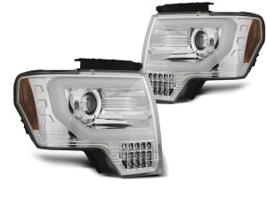 Koplampen | Ford | F150 MK12 2008-2014 | LED | Tube Light | chroom