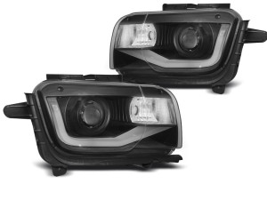 Koplampen | geschikt voor Chevrolet | Camaro 2009-2013 | LED | Tube Light | zwart