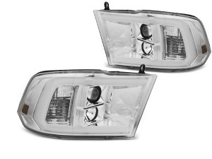 Koplampen | geschikt voor Dodge | Ram 2009-2018 | LED | Tube Light | chroom