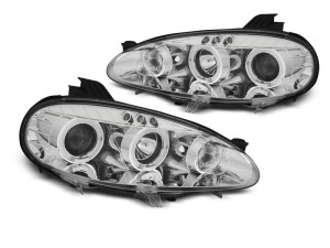 Koplampen | geschikt voor Mazda | MX-5 01-04 2d cab. / MX-5 04-05 2d cab. | Angel Eyes | chroom