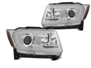 Koplampen | geschikt voor Jeep | Grand Cherokee 11-13 5d suv. | LED | Tube Light | Dynamic Turn Signal | chroom