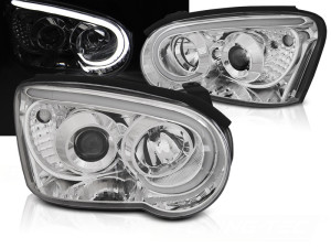 Koplampen | geschikt voor Subaru | Impreza 03-05 4d sed. / Impreza Plus 03-05 5d sta. | type GD | LED | Tube Light | chroom