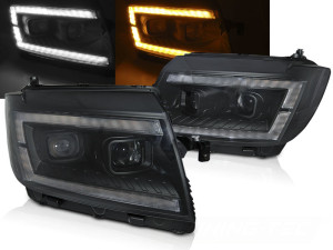 Koplampen | geschikt voor Volkswagen | Crafter Kombi 17- 4d bus. | LED | Dynamic Turn Signal | REAL DRL | zwart