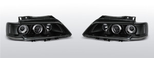 Koplampen Carnamics geschikt voor Citroen Xantia 98-01 5d hat. / Xantia Break 98-01 5d sw | Zwart | Links, Rechts | H1