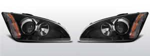 Koplampen | Ford Focus MK2 2004-2008 | zwart