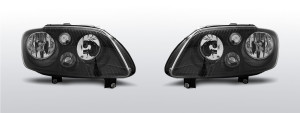 Koplampen | geschikt voor Volkswagen Touran 2003-2006 / Caddy 2003-2010 | zwart