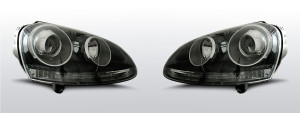 Koplampen | geschikt voor Volkswagen Golf 5 2003-2008 | zwart