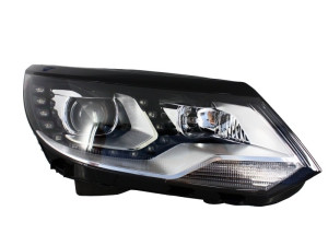 Koplampen | geschikt voor Volkswagen Tiguan 2011-2016 | OEM Xenon - Look | DRL - Look LED | DEPO | Zwart