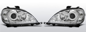 Koplampen Devil Eyes | Mercedes M-Klasse W163 1998-2001 | chroom | 01