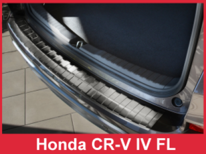 Achterbumperbeschermer | geschikt voor Honda CR-V 2015- | geprofileerd/ribben