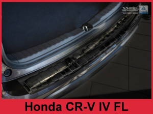 Achterbumperbeschermer | Honda | CR-V 15- 5d suv. | RVS zwart Zijdeglans