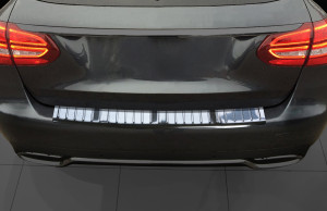 Achterbumperbeschermer | Mercedes C-Klasse W205 Estate 2014- | RVS zilver