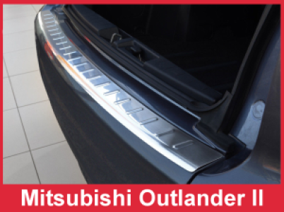 Achterbumperbeschermer | Mitsubishi Outlander 2005-2012 RVS