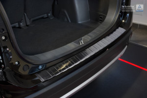 Achterbumperbeschermer | geschikt voor Mitsubishi | Outlander 15- 5d suv. | RVS zwart