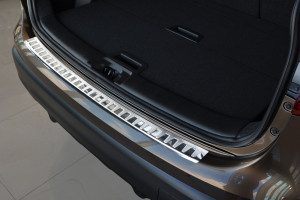 Achterbumperbeschermer | geschikt voor Nissan Qashqai II Crossover 2014- | RVS | geprofileerd