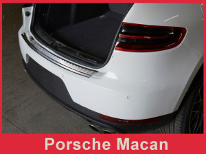 Achterbumperbeschermer | geschikt voor Porsche | Macan 14- 5d suv. | RVS chroom