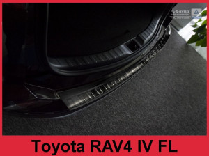 Achterbumperbeschermer | geschikt voor Toyota | RAV4 16-19 5d suv. | RVS zwart