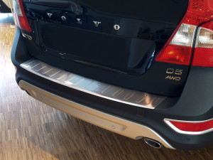 Achterbumperbeschermer | geschikt voor Volvo XC70 2007-2013 | RVS zilver