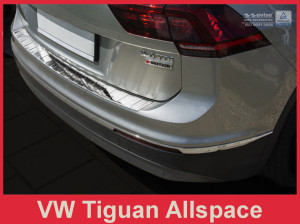 Achterbumperbeschermer | geschikt voor Volkswagen | Tiguan 16- 5d suv. / Tiguan Allspace 17- 5d suv. | RVS chroom
