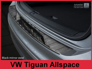 Achterbumperbeschermer | geschikt voor Volkswagen | Tiguan 16- 5d suv. / Tiguan Allspace 17- 5d suv. | RVS zwart