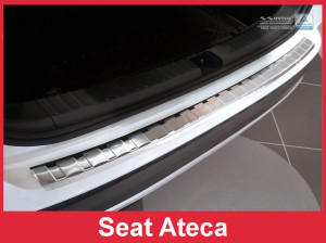 Achterbumperbeschermer | geschikt voor Seat Ateca 2016- | RVS