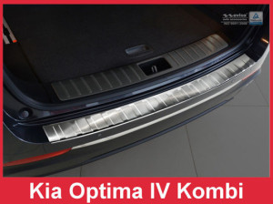 Achterbumperbeschermer | Kia Optima IV Combi 2016- | rvs