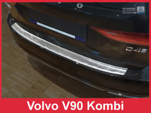 Achterbumperbeschermer | geschikt voor Volvo V90 2016- | RVS