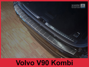 Achterbumperbeschermer | geschikt voor Volvo V90 2016- | zwart