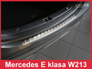 Achterbumperbeschermer | Mercedes E-Klasse W213 Sedan 2016-2020 | RVS