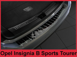Achterbumperbeschermer | geschikt voor Opel | Insignia Sports Tourer 17- 5d sta. | RVS zwart