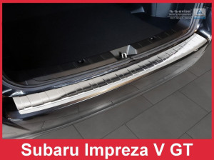 Achterbumperbeschermer | geschikt voor Subaru | Impreza 17- 5d hat. | RVS zilver