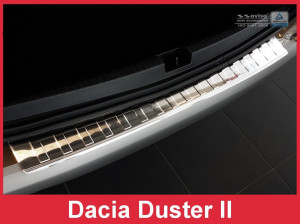 Achterbumperbeschermer | geschikt voor Dacia | Duster 18- 5d suv. | RVS rvs zilver