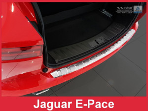 Achterbumperbeschermer geschikt voor Jaguar E-Pace 17-20 5d suv | Roestvrij staal | silky | RVS