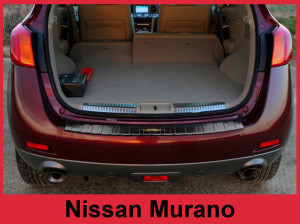 Achterbumperbeschermer | geschikt voor Nissan | Murano 08-10 5d suv. / Murano 10-15 5d suv. | RVS zwart