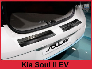 Achterbumperbeschermer | Kia | Soul 14- 5d hat. | RVS rvs zilver