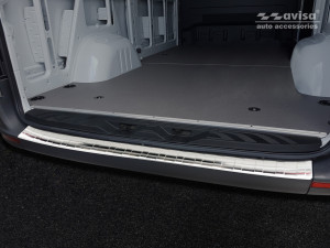 Achterbumperbeschermer | geschikt voor Mercedes-Benz Sprinter III 2018- | RVS rvs zilver Zijdeglans