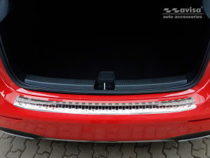 Achterbumperbeschermer | geschikt voor Mercedes-Benz | A-klasse 18- 5d hat. | W177 | RVS rvs zilver Zijdeglans