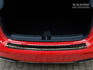 Achterbumperbeschermer | geschikt voor Mercedes-Benz | A-klasse 18- 5d hat. | W177 | RVS zwart Zijdeglans