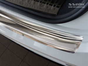 Achterbumperbeschermer | Audi | Q8 18- 5d suv. | RVS rvs zilver