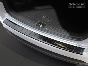 Achterbumperbeschermer | geschikt voor Hyundai | Tucson 18- 5d suv. | Ribs | RVS zwart