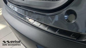Achterbumperbeschermer | geschikt voor Mazda | CX-30 19- 5d suv. | Ribs | RVS zwart