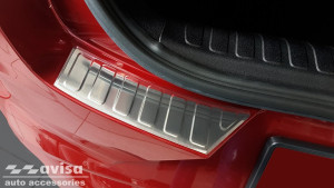 Achterbumperbeschermer | Ford | Puma 20- 5d suv. | 2-delig | Ribs | RVS rvs zilver