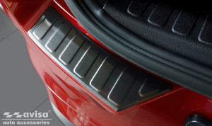 Achterbumperbeschermer | Ford | Puma 20- 5d suv. | 2-delig | Ribs | RVS zwart