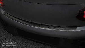 Achterbumperbeschermer | geschikt voor Mercedes-Benz | C-klasse Coupé 15-18 2d cou. / C-klasse Coupé 18- 2d cou. | AMG | Ribs | RVS zwart