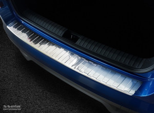 Achterbumperbeschermer | Skoda | Kamiq 19- 5d suv. | Ribs | RVS rvs zilver